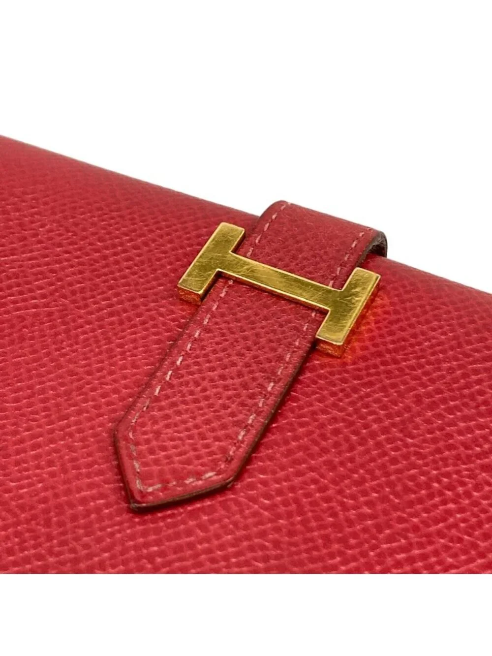 Hermes Wallet Bearn Ruby Previous Model Gold